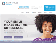 Tablet Screenshot of kentsmilesdentistry.com